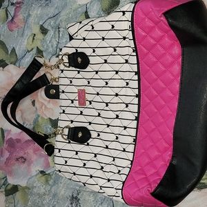 Betsey Johnson quilted leather purse